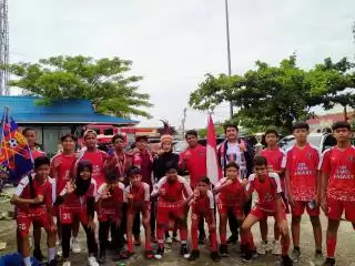 Perdana, SSB Duri Galaxy Ikut Pawai dan Meriahkan HUT ke 78 RI di Mandau