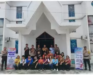 'Minggu Kasih', Polres Kepuluan Meranti Cooling System di Gereja Kalam Kudus
