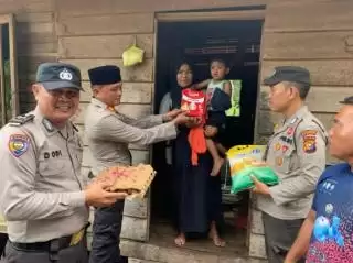 Kolaborasi Polsek Merbau Dengan Puskesmas Teluk Belitung Bantu Anak Stunting