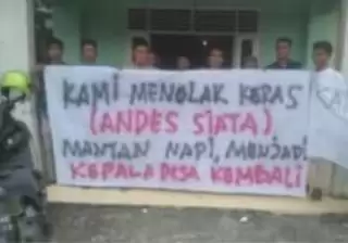 Tegas! Ninik Mamak dan Masyarakat Tolak Bila AS Eks napi Diaktifkan Jadi Kades