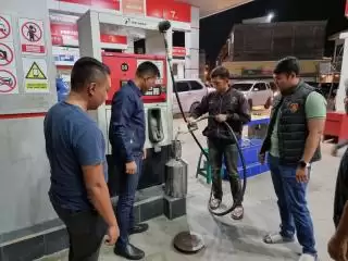 Polresta Pekanbaru Cek Ketersediaan BBM Jelang Lebaran