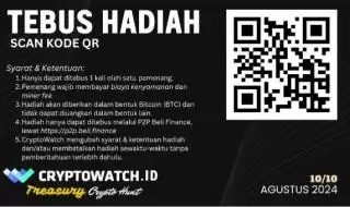 Buruan! CryptoWatch Gelar 'Treasury Crypto Hunt' Berhadiah Bitcoin Senilai Rp25 Juta