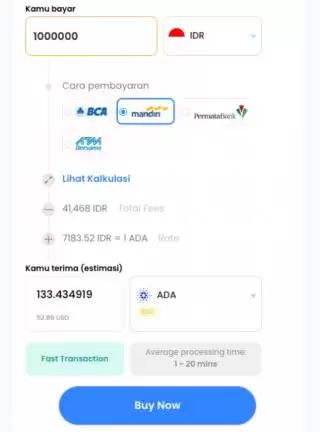 Launching Token ADA, Beli melalui Beli Finance X Cryptowatch