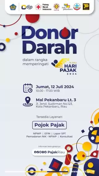 IKPTB dan Kanwil DJP Riau Gelar Donor Darah