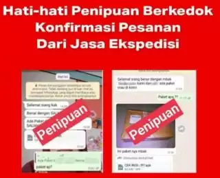 Awas! Penipuan Berkedok Konfirmasi Pesanan dari Jasa Ekspedisi