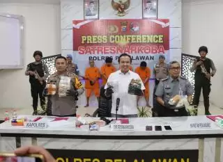 Polda Riau dan Polres Pelalawan Ungkap Bandar Sabu Jaringan Internasional