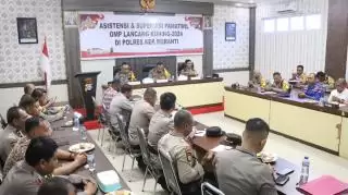 Pamatwil Polda Riau Asistensi OMP LK 2024 di Polres Kepulauan Meranti, Tekankan Netralitas