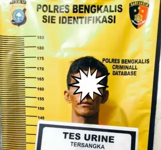Pengedar Sekaligus Pengguna Dicokok Resnarkoba Polres Bengkalis