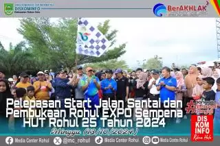 Sempena HUT Rohul ke 25, Ribuan Masyarakat Ikuti Jalan Santai dan Pembukaan Rohul EXPO