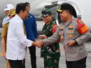 Kapolda Sumut Dampingi  Kunker Presiden Resmikan Proyek di Sumut