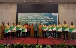 Terima BPJS Ketenagakerjaan Ribuan Pekerja Sawit Sumringah di Banyuasin