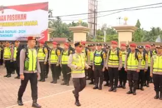 Kapolres Singgih Geser 243 Personel Pengamanan TPS Pemilukada 2024