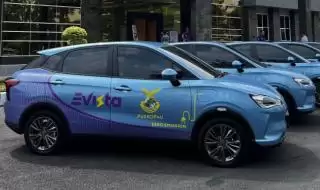Taksi Listrik Evista Sukses di Promo 12.12
