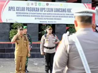 Plt Bupati Kepulauan Meranti Pimpin Apel Gelar Pasukan OLLK Tahun 2024