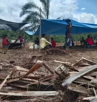 PT BBSI vs Masyarakat Desa TTBT, Bersitegang 'Urat Leher' di Lokasi Lahan Sengketa