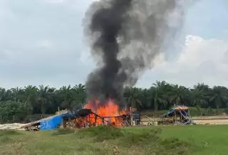 Total 114 Rakit 'PETI' Ilegal Sudah Ditindak Polres Kuansing