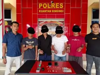 'Mata Elang' Sikat Empat Pelaku Narkotika di Sentajo Raya Kuansing