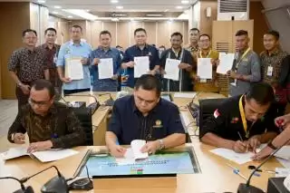 BPDP Gelar Penandatanganan PKS Tiga Dengan Pihak Penyalur Dana PSR dan Sarpras