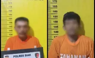Aksi 2 Maling Pagar Besi PT PHR Berakhir di Polsek Minas