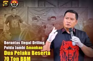 Kapolda Jambi tak "Omon-omon" Berantas Praktik Ilegal Driling Kawasan Tahura Senami
