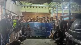 Kapolres Bengkalis dengan Tim Silaturahmi dan Sahur Bersama Masyarakat Duri