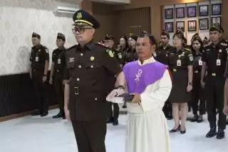 Vinsensius Tampubolon Gantikan Ruji Wibowo Jabat Kacabjari Madina di Kotanopan