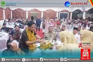 Suasana Haru Warnai Pisah Sambut Pemda dan Kapolres Rohul