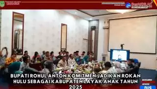Bupati Rohul Komitmen Jadikan Rokan Hulu Kabupaten Layak Anak Tahun 2025