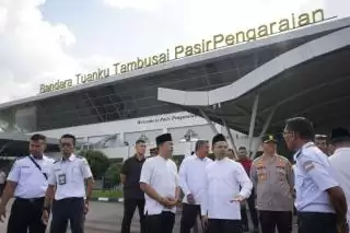 Total 445 CJH  Asal Rohul Berangkat dari Bandara Tuanku Tambusai-Batam