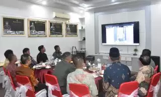 TMMD ke 124, Bupati Bengkalis dan Dandim 0303 Ikuti Rapat Teknis Virtual