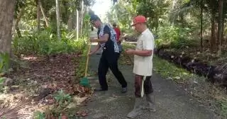 LPMD dan Pemdes Alahair Bersama masyarakat Goro Sambut hari jadi Desa Alahair yang ke 117