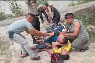 Bak Film Aksi Penangkapan Dua Pelaku Narkotika di Inhu