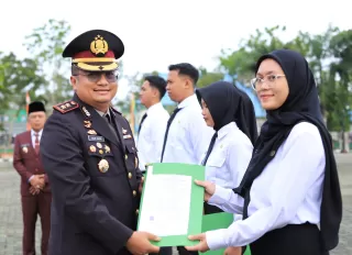 Kapolres Kepulauan Meranti Ikuti Upacara Hari Lahir Pancasila dan Penyerahan SK CPNS