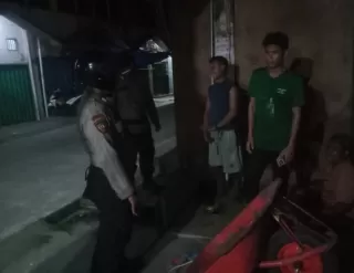 Masyarakat Rasakan Manfaat KRYD, Polsek Kawasan Pelabuhan Tembilahan Patroli Malam