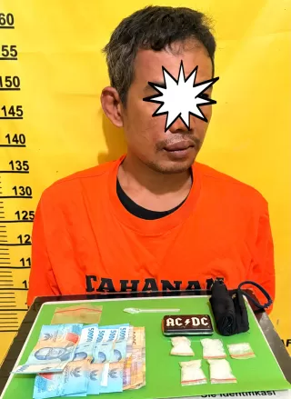 Polsek Kelayang Tangkap DPO Narkotika di Kuansing, Amankan Sabu 18 Gram