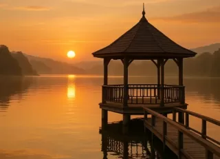Bangun Suasana Santai di Air dengan Gazebo Apung Estetik dan Fungsional
