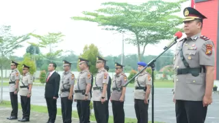 Hikmat! Polres Kepulauan Meranti Gelar Upacara Peringatan Hari Juang Polri 2025