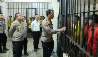 Pastikan Standar Pengelolaan Tahanan dan BB, Dittahti Polda Riau Supervisi di Polres Kepulauan Meranti