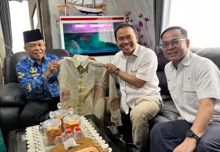 H Asmar Terima Kunjungan PT ITA, Bahas Progres Pelatihan Batik Ecoprint dari Mangrove