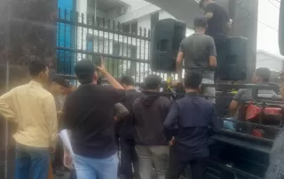 Suara Copot Kajari Sidempuan Dikumandangkan Mahasiswa di Kejati Sumut