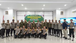 Tim Penilai Green Policing Award dari Polda Riau Kunjungi Polres Kepulauan Meranti