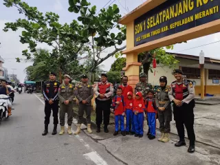 Ciptakan Harkamtibmas Timgab Polres Kepulauan Meranti Patroli Wilayah Objek Vital Selatpanjang