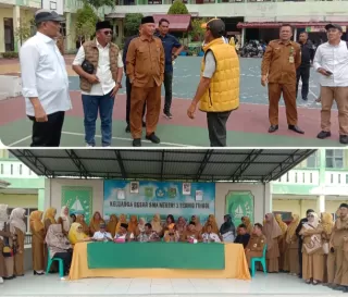 DPRD Riau dan Disdik Tinjau SMAN 1 Tebing Tinggi Pasca Kebakaran, Tenda Darurat Segera Didirikan