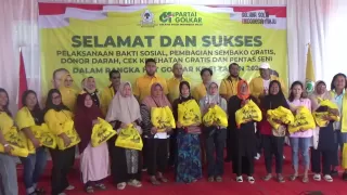 Guntur Syahputra Jadi Sorotan di HUT ke-61 Golkar Medan