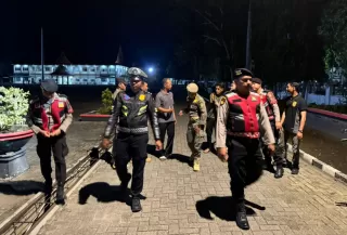 Polres Kepulauan Meranti, TNI dan Satpol PP Gelar Patroli Sinergitas Jaga Harkamtibmas