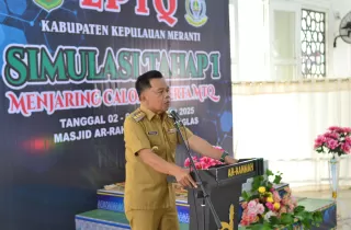 Buka Simulasi Calon Peserta MTQ Kepulauan Meranti 2025, Ini Harapan H Asmar