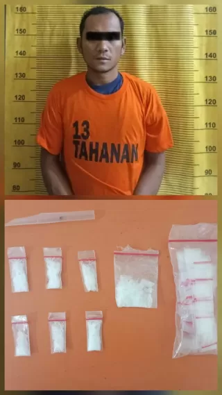 Warga Samosir Ditangkap di Binjai Ketika Kemas Sabu-sabu