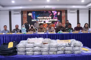 Sat Narkoba Polres Asahan Gagalkan Peredaran 76 Kg Sabu, Dua Kurir Ditangkap