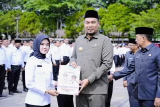 Lantik 3.055 P3K Paruh Waktu, Ini Petuah Bupati Inhu