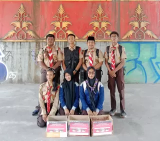 Gerakan Pramuka SMPN 11 Pekanbaru Wujudkan Empati Lewat Aksi Kemanusiaan
